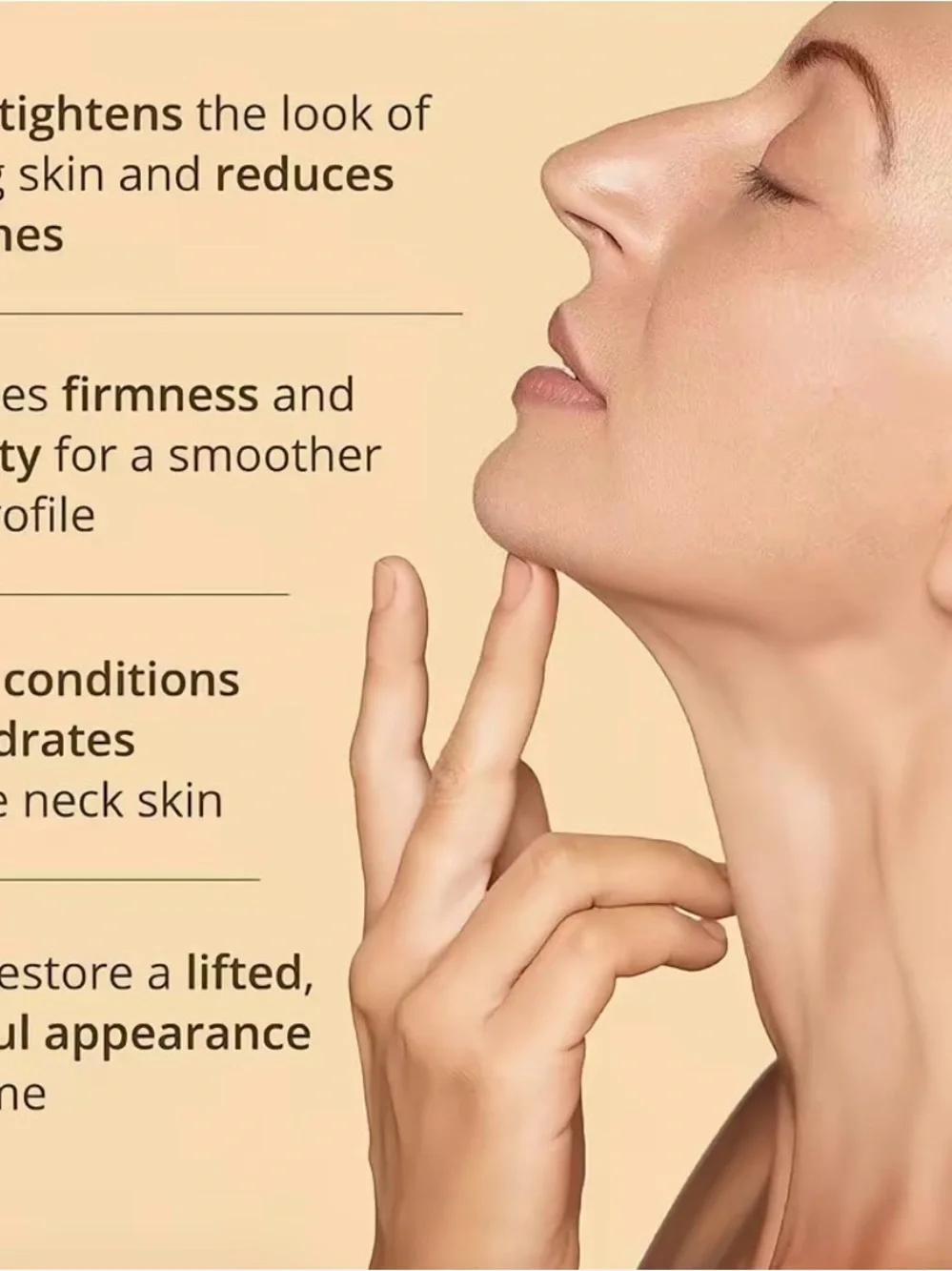 Firm-Focus Neck Mask — Navy & Copper